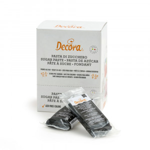 Premium Black Sugar Paste, Coating and Decorations, 100 gr Packet - Img 1