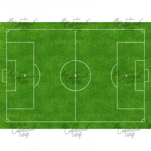 Printed Vellum Football Ground Model 2, A4 - Istet Confectioner - Img 1