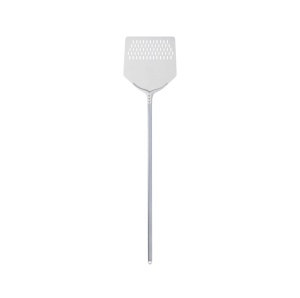 Professional Square Perforated Pizza Scoop Smart, Anodised Aluminium 30x30 cm, Handle 120 cm