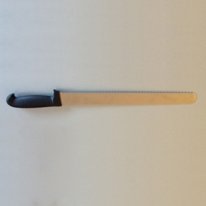 Professzionális pék / cukrász kés, rozsdamentes acél fogazott penge L 36 cm - Img 2