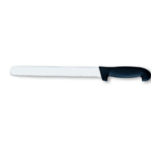 Professzionális pék / cukrász kés, rozsdamentes acél fogazott penge L 36 cm
