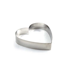 Rama Inox Inima, 26 x H 4 cm