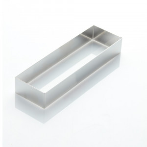 Rectangular stainless steel branch 27 x 8 x H 4 cm - Img 1