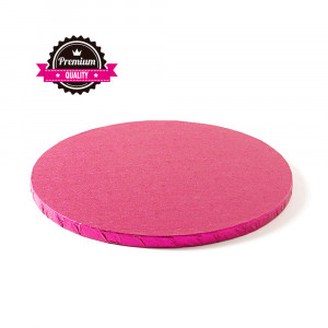 Round cake platter Fuchsia, Ø 35 x H 1.2 cm - Img 1