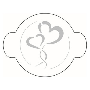 *Round Soap Dish Decor Hearts Ø 20 cm