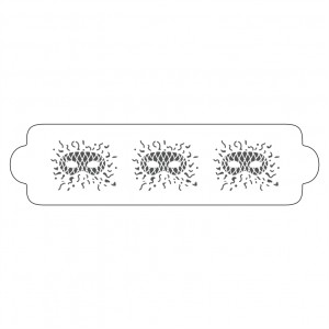 *Sablon Lateral Decor Masti Carnival, 34 x 9 cm - Img 1