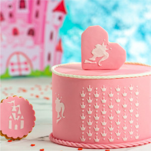 Sablon Plastic Lateral Decor Princess, 25 x 10 cm - Img 2