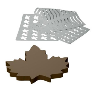 Sablon Silicone Leaves - 48 decorations Ø 3.5 cm