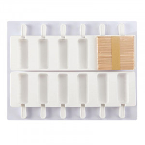 Set 2 Matrite Silicon Brick Inghetata pe bat 74 ml, 12 cavitati - Img 1