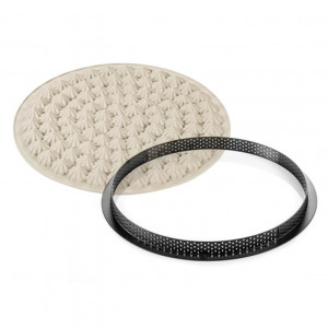 Set Meringue Tarte Meringue Ø 25 cm, 1 Microperforated Branch + Silicon Tin - Img 2