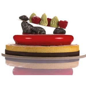 Set Tarte Ø 15 cm, 2 Microperforated Copper + Silicon mould 2 cavities - Img 5