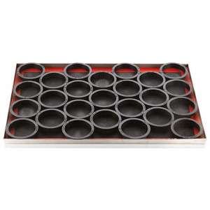 Set Tarte Ø 8 cm, 6 Rame Microforate + Forma Silicon 6 cavitati - Img 4
