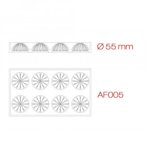 Sfere 3D Ø 5.5 cm - Matrita dubla silicon, 8 cavitati - Img 2