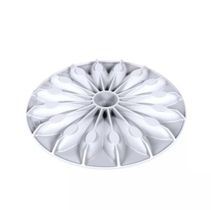 Silicon Decor Top/Insertion mould, Bloom Ø 17.3 x H 2.2 cm, 1 cavity, 300 ml - Img 2