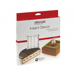 Silicon Decor Top/Insertion mould, Square 4x4/26/26x26xH2cm - Img 3