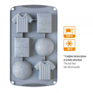 Silicon Football mould 3 models, 6 cavities - Img 1