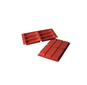 Silicon Mini Chec 12x4.5xH2cm, 6 cavities (SF128)