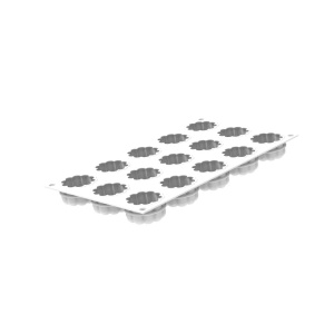 Silicon mould Charlotte 30 Ø 4.5 x H 2.5 cm, 15 cavities x 30 ml - Img 4