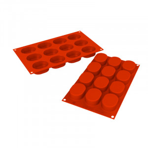 Silicon Oval mould 5.7x2.3xh2.5, 12 cavities