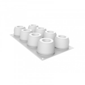 Silicon Secret mould Ø 6.2 x H 4.9 cm, 8 cavities, 110 ml - Img 4