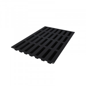 Silicon Stripe Ecler mould 13 x 2.8 x H 2.8 cm, 28 cavities, 95 ml (SQ083) - Img 4