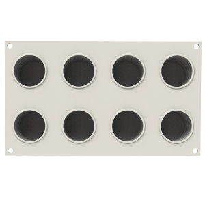 Silicon Sweet Layers mould Ø 5.5 x H 5.5 cm, 6 cavities x 120 ml - Img 6