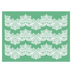 Silicone Car Mats Lace, 3 Strips 36x9.5cm - Img 1