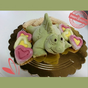 Silicone mould 3D Dinosaur Dinosaur Spinozaur, Ø 14 x H 7.5 cm - Img 3