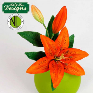 Silicone mould Lilies 10 x 3.3 cm, 2 pcs - Img 4
