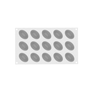 Silicone mould Pleincoeur Oval 5.3 x 3.6 x H 2.5 cm, 15 cavities x 28 ml - Img 3