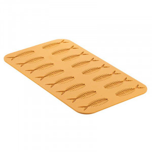 Silicone mould Silikomart NaturaE Fish 10.45 x 3.54 x H 0.4 cm, 4 ml, 16 cavities - Img 2