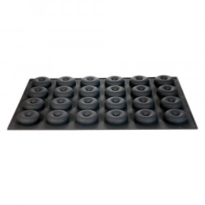 Silicone mould Single-portion Donuts Ø7.5 x H 2.5 cm, 24 cavities - Img 2