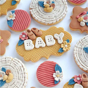 Silicone moulding Alphabet Style Alphabet buttons, H 2.2 cm - Img 4