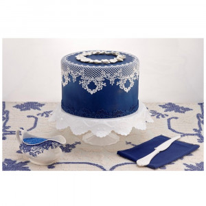 Silicone moulding Lace border, 28.5x4.4cm - Img 3