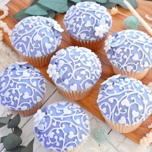 Silicone moulding lace texture with hearts, 10 x 10 cm - Img 3