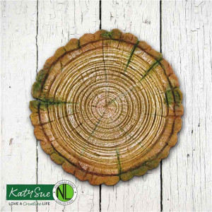 Silicone Mulch - Veiner Veiner Felie / Wood Log Ø 12.5 cm - Img 3