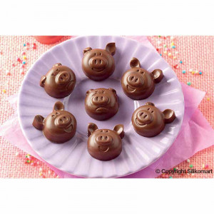 Silicone Praline mould Silikomart Praline Porcupines 3.1 x 2.9 x H 1.5 cm, 6 ml, 15 cavities (SCG35) - Img 3
