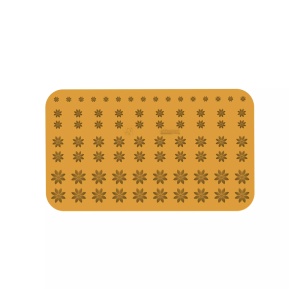 Silikomart NaturaE Margarete silicone mould, Ø 1.3–3.5 x H 0.2–0.35 cm, 76 cavities - Img 2