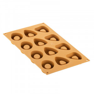 Silikomart Silicon mould NaturaE Milanese 5 x 5.2 x H 1.85 cm, 25 ml, 12 cavities - Img 5