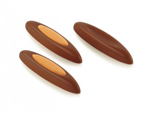 Snack Ciocolata 11.5 x 2.5 x H 1.5 cm - Matrita policarbonat Sogno, 10 cavitati (CH043), 28 gr