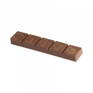 Snack Ciocolata 12 x 2.4 x H 1.1 cm - Matrita Policarbonat Choco Family, 8 cavitati, 33 gr