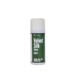 SPRAY VELVET VELVET Silk - хранителен оцветител зелен, 400 ml - Img 1