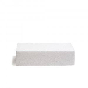 Square polystyrene mould 25 x 25 x H 7.5 cm