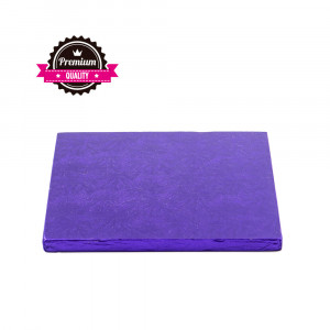 Square Purple Cake Platter, 25 x 25 x H 1.2 cm - Img 1