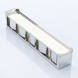 Stainless Steel Baking Tin Products Geometric Heart Pattern, 5.6 x 6.5 x H 6 cm, Vol. 154 ml - Img 3