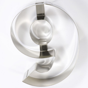 Stainless Steel Branch Figure 9 Ø30xH4cm - Img 2