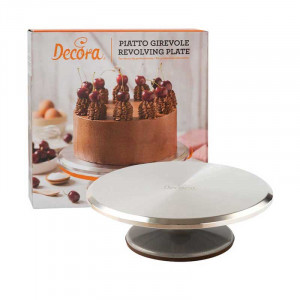 Stainless steel rotating cake stand Ø 29 x H 9.5 cm - Img 2