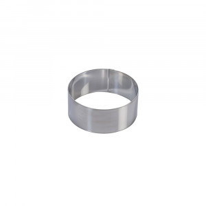 Stainless steel round Ø 14 x H 10 cm