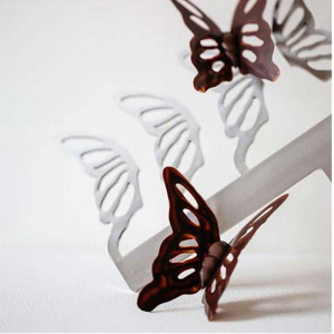 *Stainless steel utensil Chocolate Decorations Butterfly Model H 6 cm - Img 2