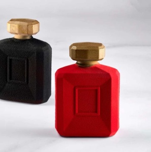 Sticla Parfum Classic 3D, 8.8 x 4.4 x H 12.7 cm, Set Matrite Plastic 2 Subiecte Ciocolata